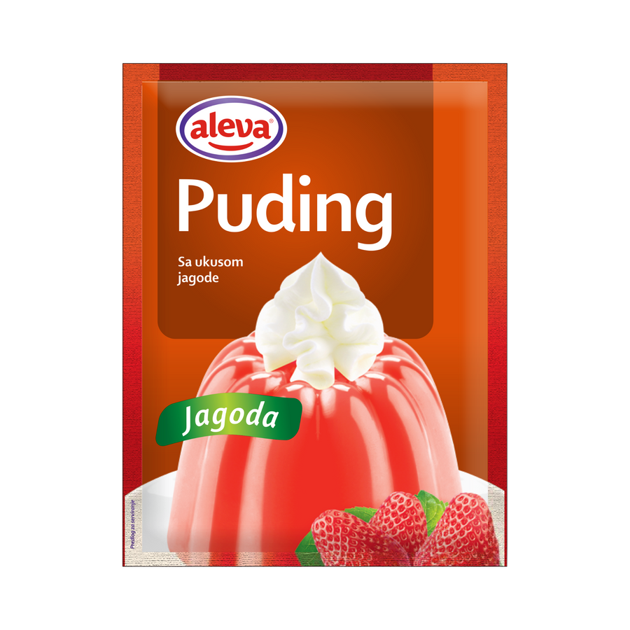 Aleva Strawberry pudding | Jagoda puding 40g - Magaza Online