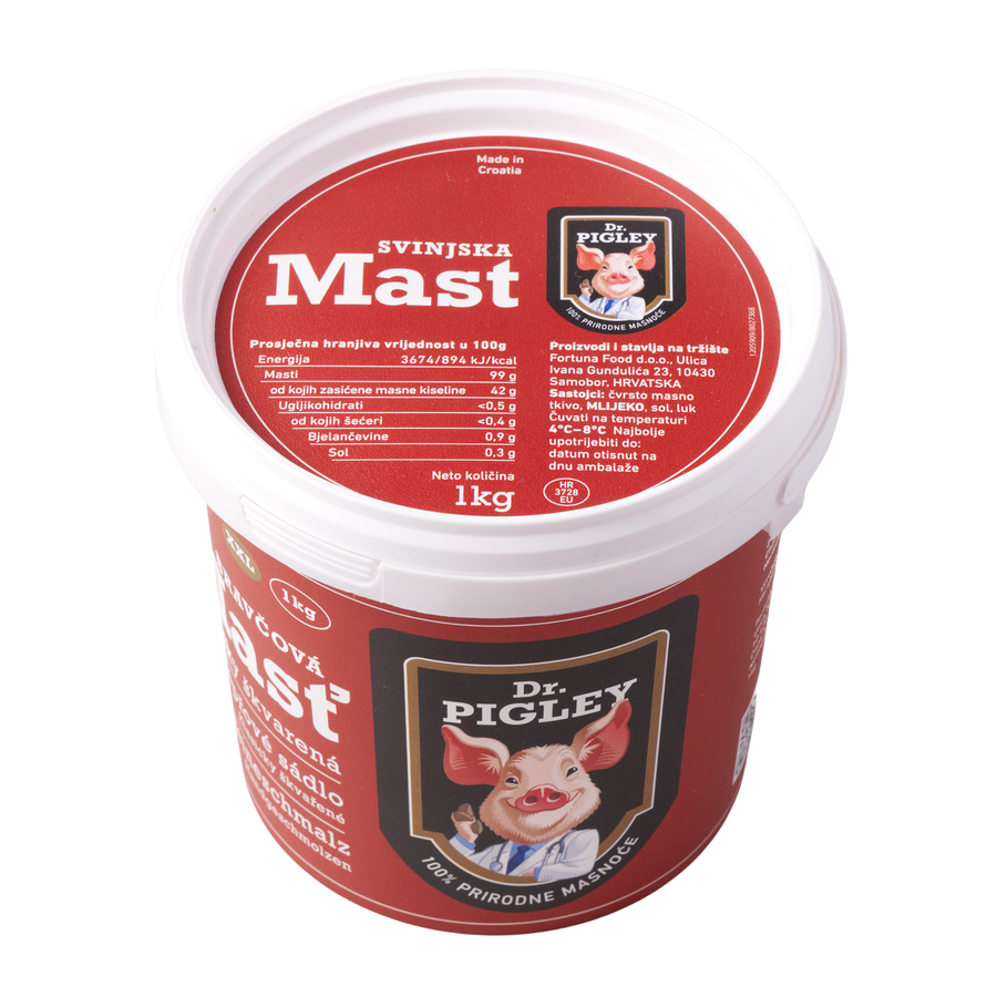 Dr. Pigley Pork lard | Svinjska mast 1kg - Magaza Online