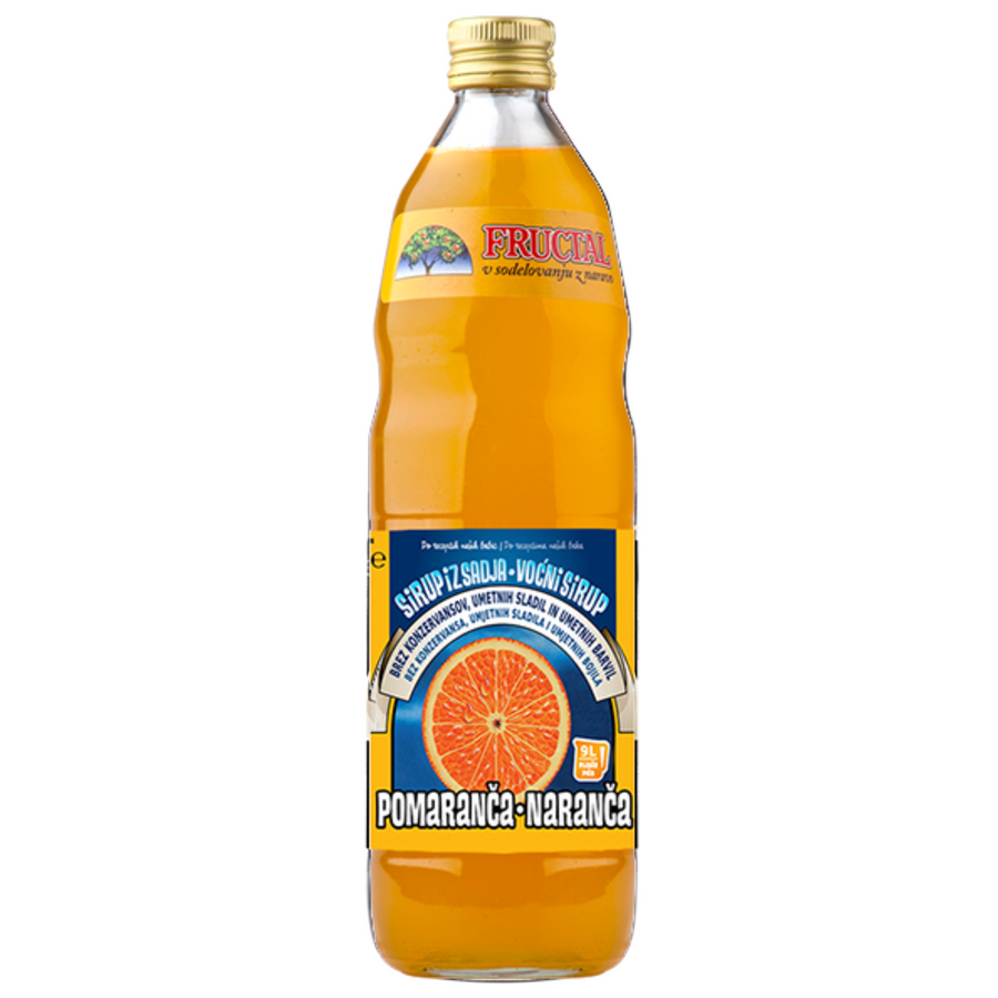 Fructal Orange cordial | Sirup s okusom naranče 1l - Magaza Online