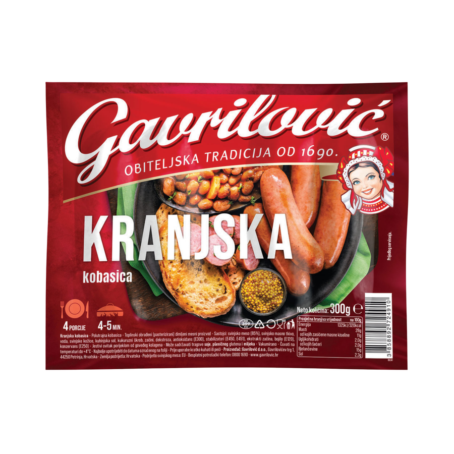 Gavrilović Carniolan sausage | Kranjska kobasica 300g