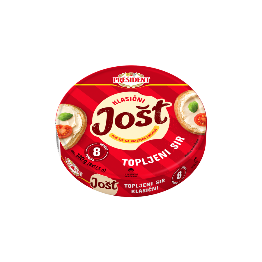 Président Jošt Cheese triangles classic | Jošt topljeni sir klasični 140g