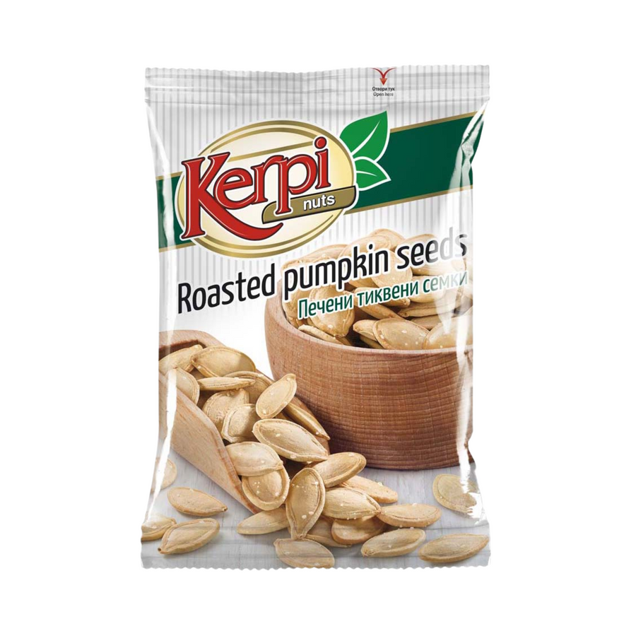 Kerpi Roasted salted pumpkin seeds | Pečene slane košpice bundeve 100g - Magaza Online