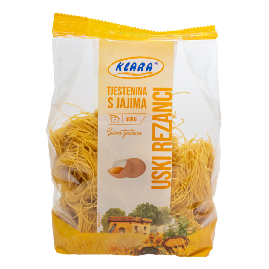 Klara Thin egg noodles | Uski rezanci 500g - Magaza Online