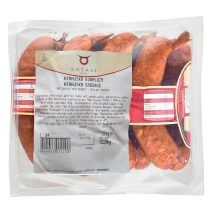 Košaki Carniolan sausage | Kranjska kobasica avg. 1kg - Magaza Online