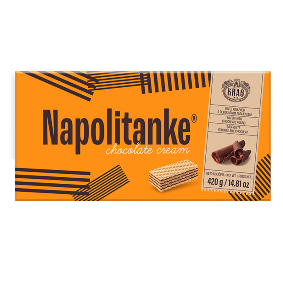 Kraš Chocolate cream wafers | Napolitanke sa čokoladnim kremom 420g - Magaza Online