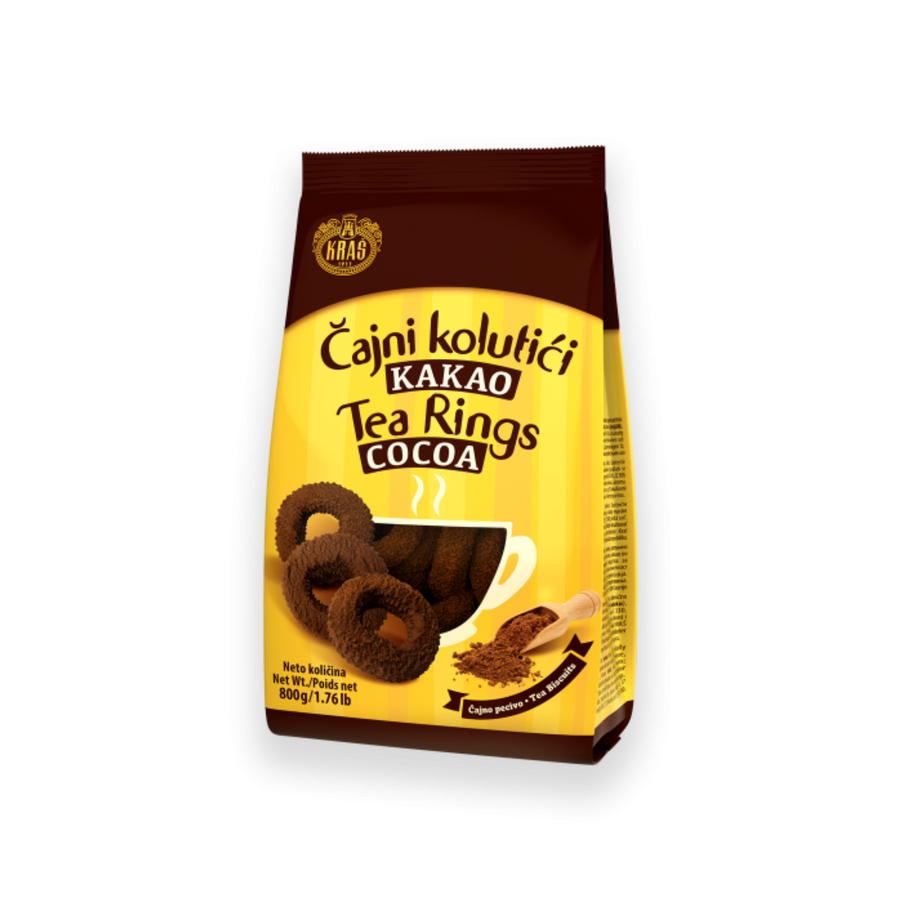 Kraš Tea rings with cocoa | Čajni kolutići sa kakaom 800g