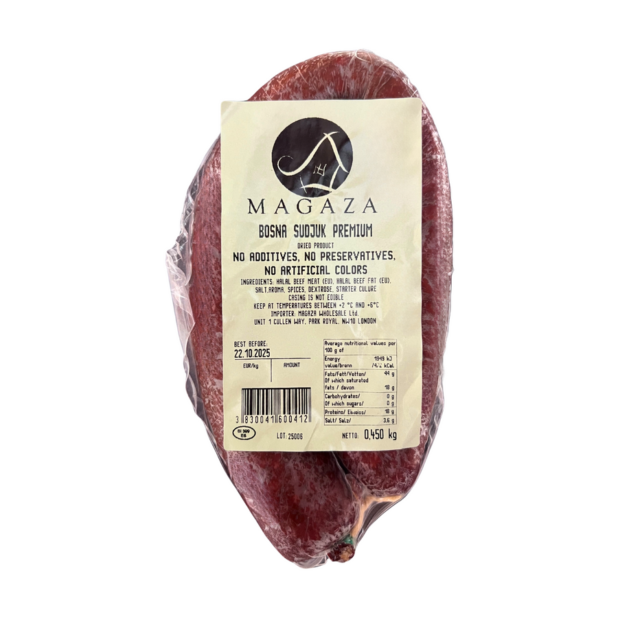 Magaza Bosnian sudzuk salami premium Halal | Bosanski sudžuk premium Halal 450g - Magaza Online