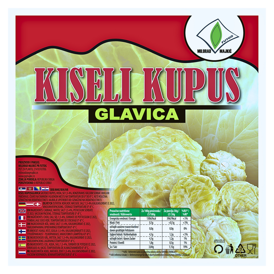 Milorad Majkić Whole sauerkraut | Kiseli kupus u glavicama kg