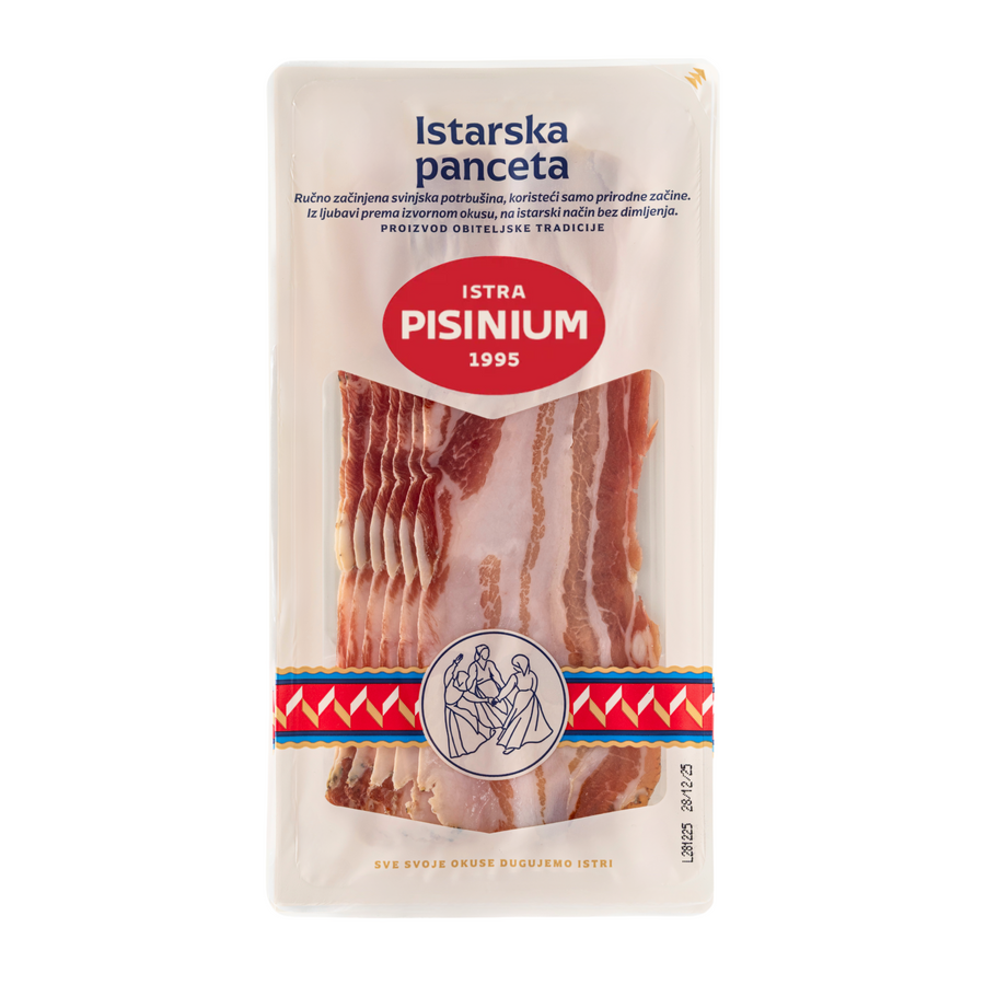 Pisinium Istrian pancetta sliced | Istarska panceta rezana 80g