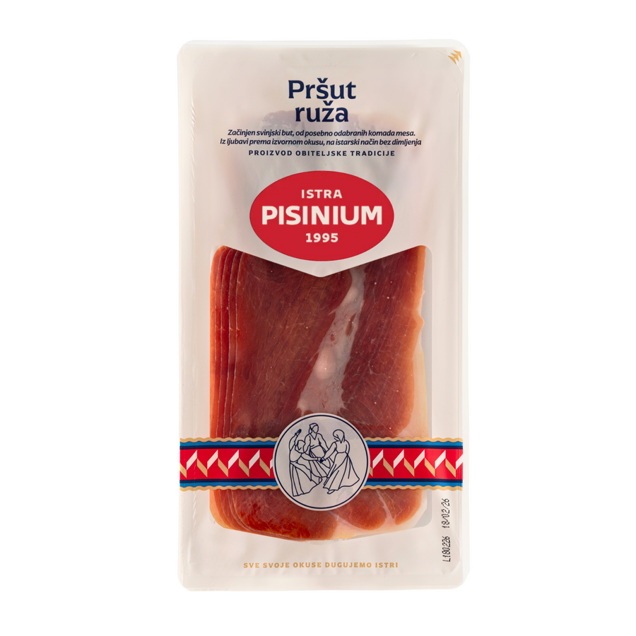 Pisinium Istrian rose prosciutto sliced | Istarski prŔut ruža rezani 80g