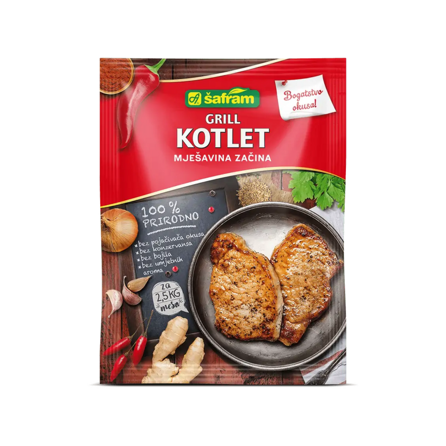 Šafram Grill Steak spice mix | Grill Kotlet mješavina začina 60g - Magaza Online