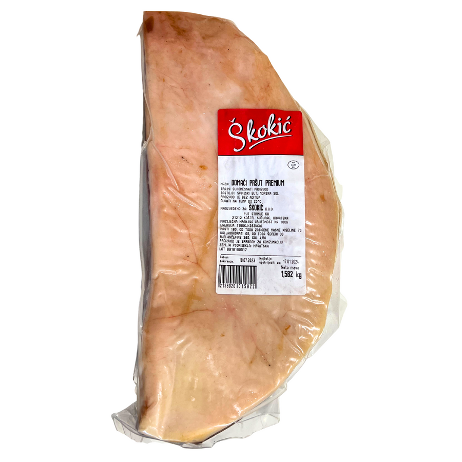 Dalmatinka Škokić Dalmatian prosciutto quarters | Dalmatinski pršut četvrtine kg - Magaza Online