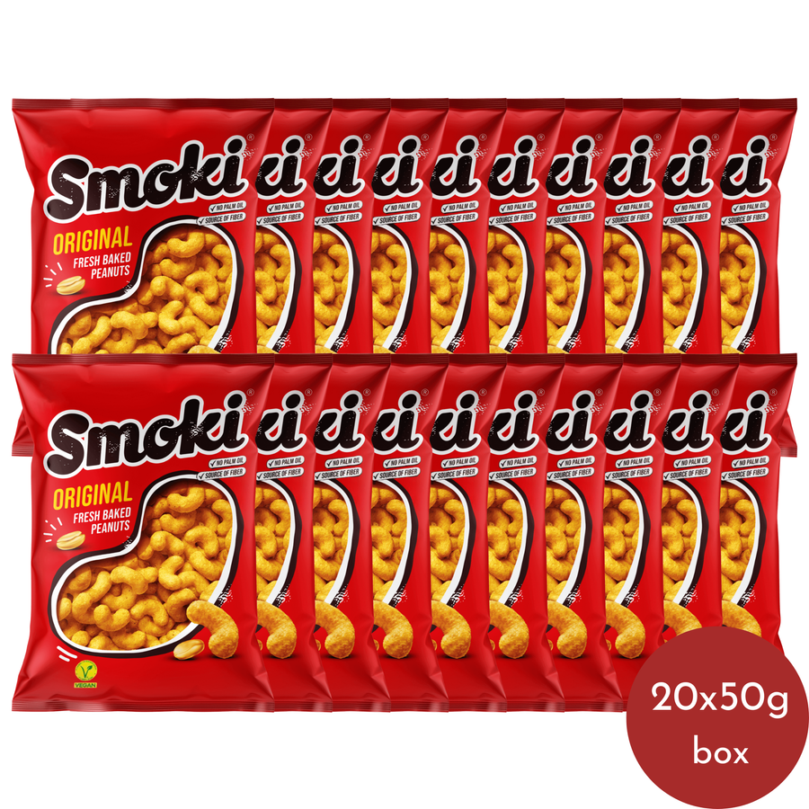 Štark Smoki puffed snack with peanuts | Smoki flips sa kikirikijem 20x50g