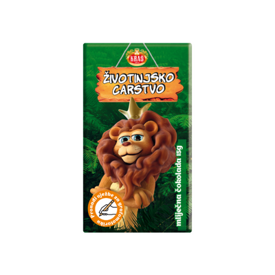 Kraš Animal Kingdom milk chocolate | Životinjsko carstvo mliječna čokolada 15g