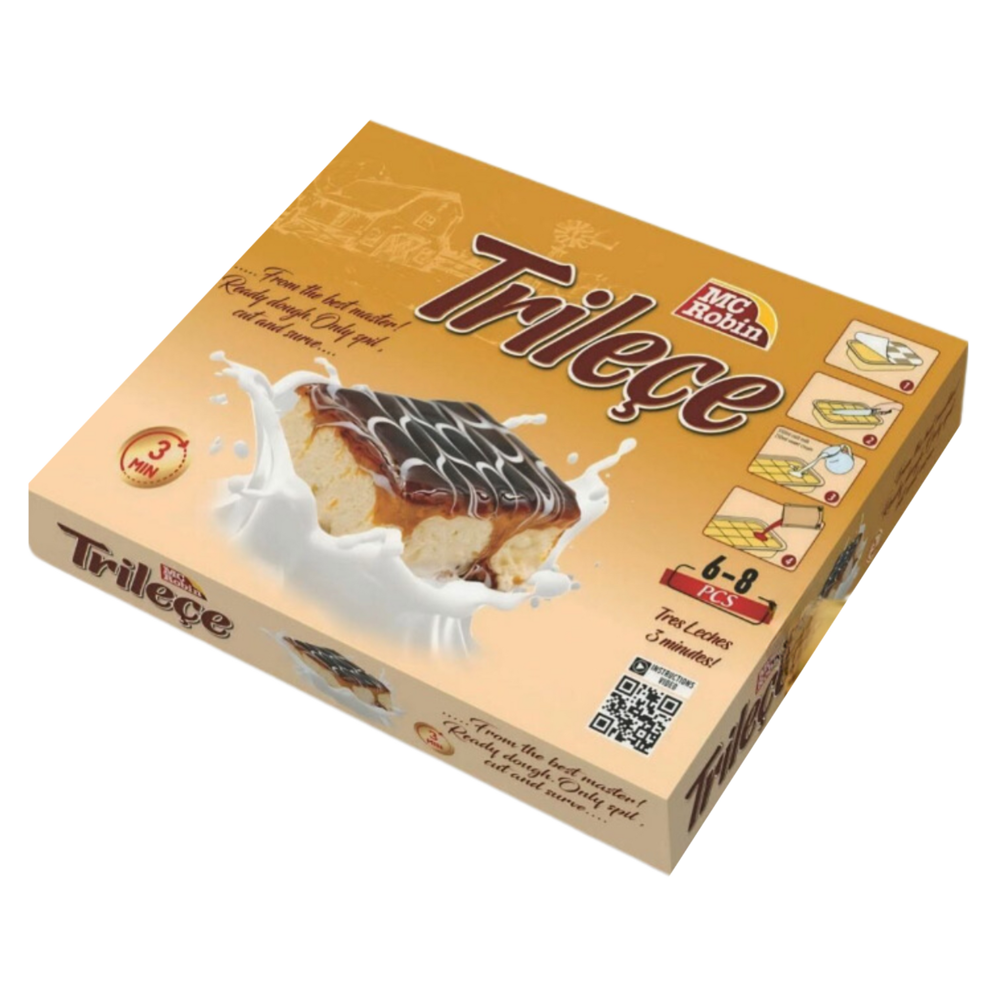 Trilejca MC Robin Trilece recipe kit | Trileće sa karamel prelivom 400g