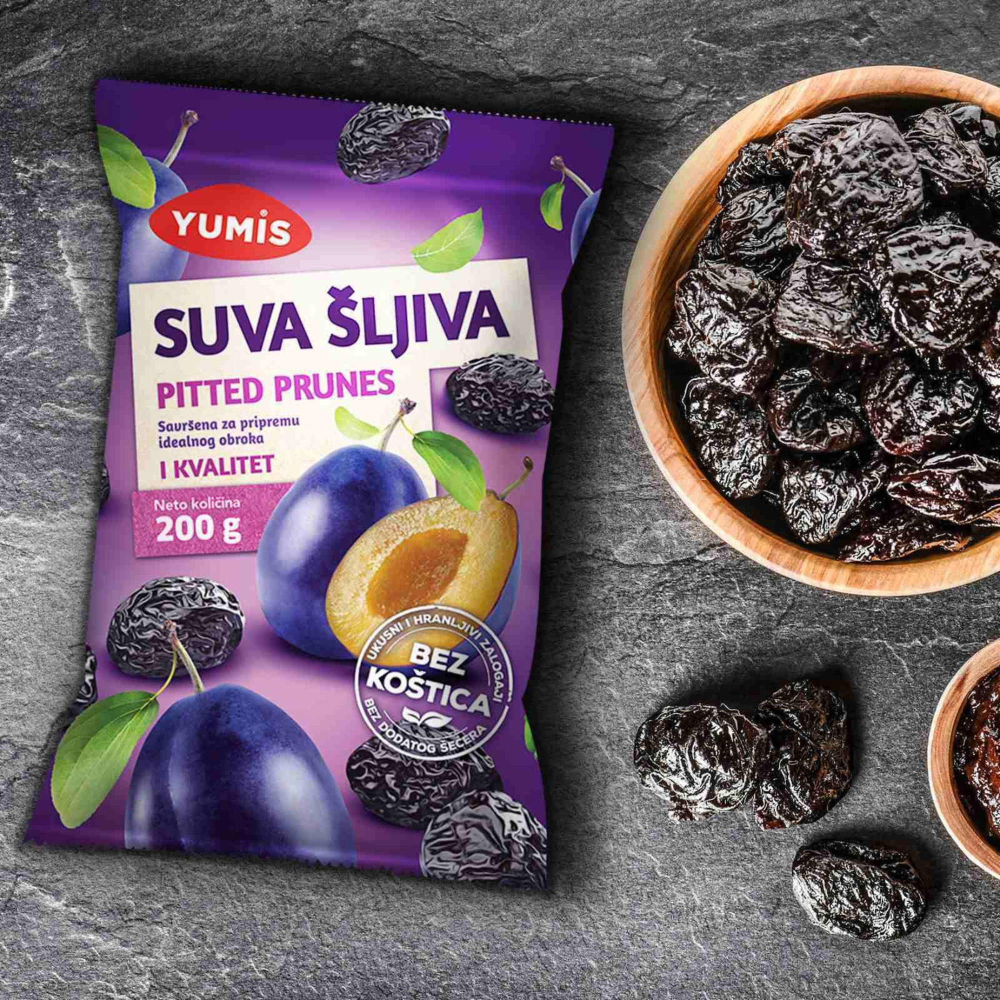 Yumis Pitted prunes | Suva šljiva bez koštica 200g