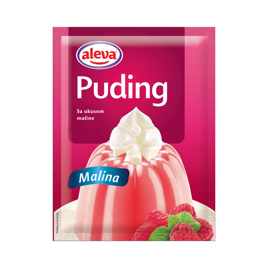 Aleva Raspberry pudding | Malina puding 40g - Magaza Online