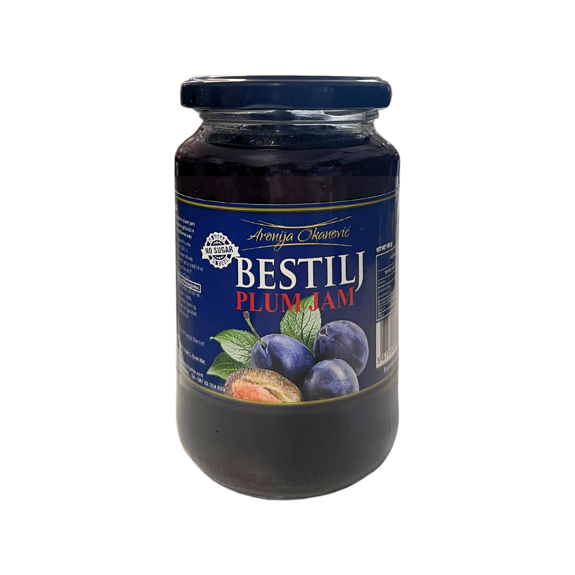 Aronija Okanović 100% Plum jam | Bestilj od šljiva 450g - Magaza Online