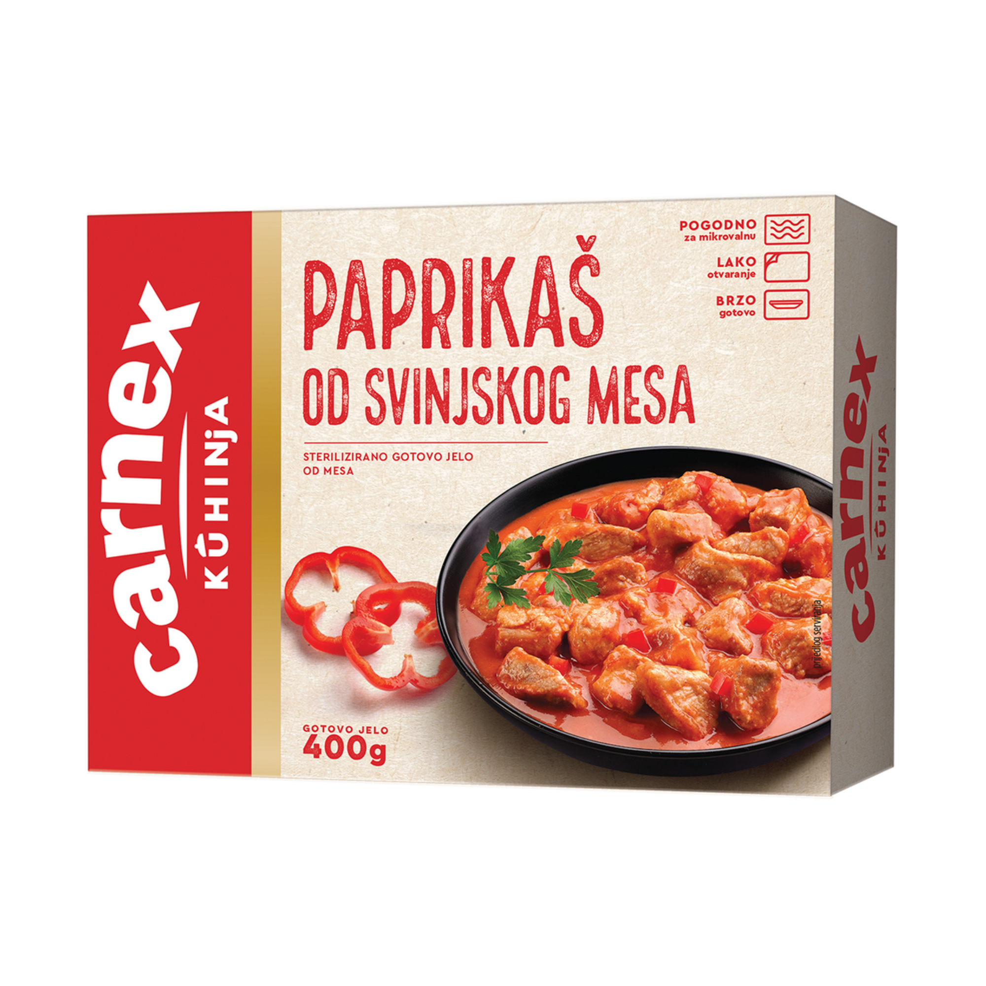 Carnex Pork paprikash | Paprikaš od svinjskog mesa 400g - Magaza Online