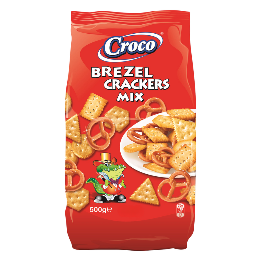Croco Pretzel & crackers mix | Miks pereca i krekera 500g - Magaza Online