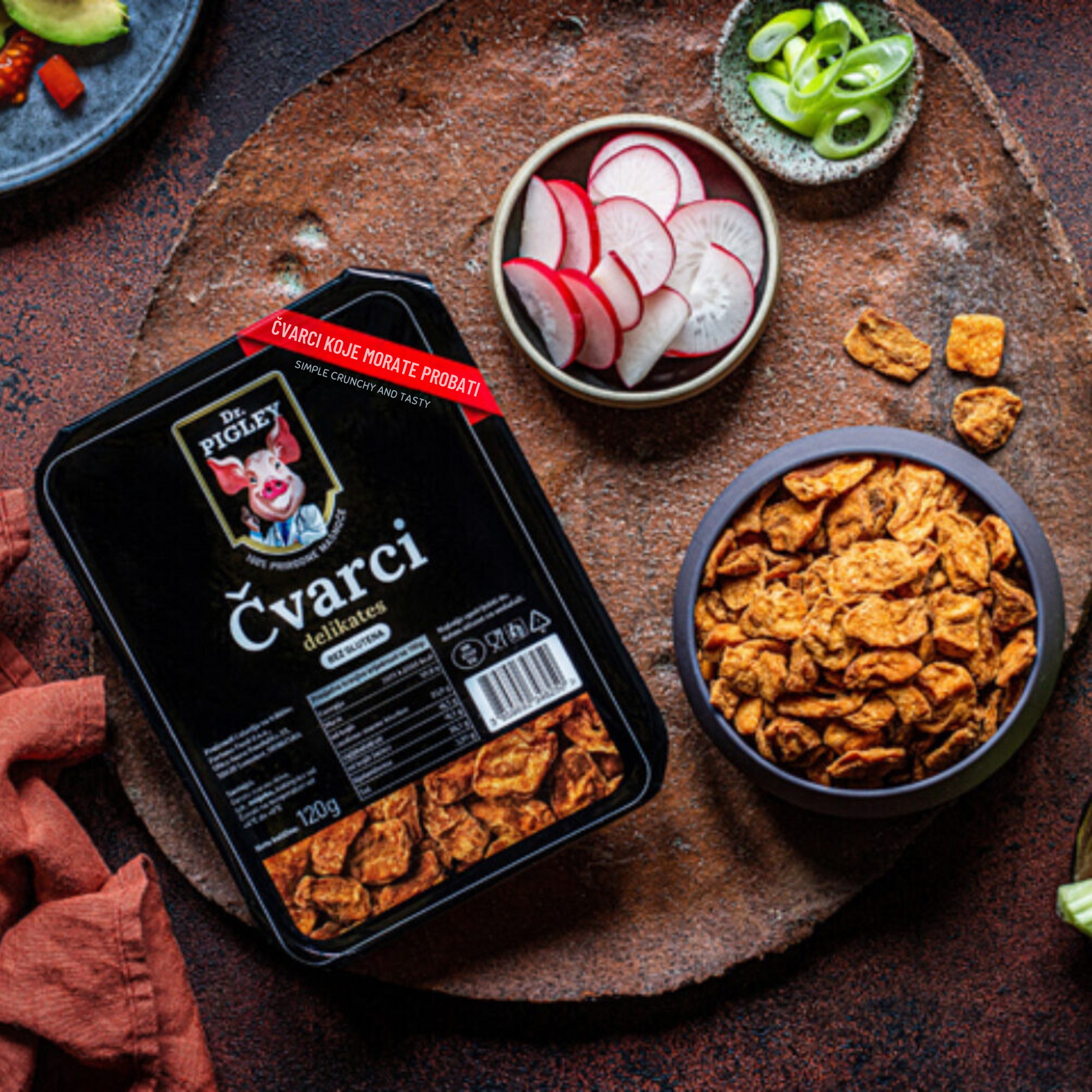 Dr. Pigley Pork greaves delicatesse | Čvarci delikates 120g