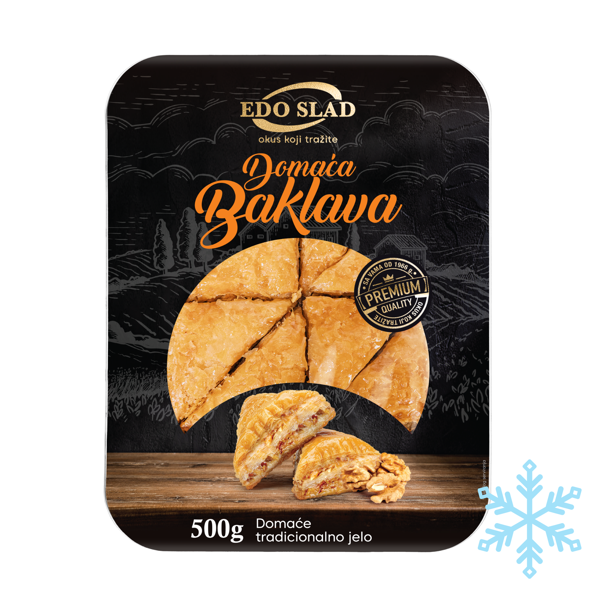 Edo Slad Homestyle baklava | Domaća baklava 500g - Magaza Online