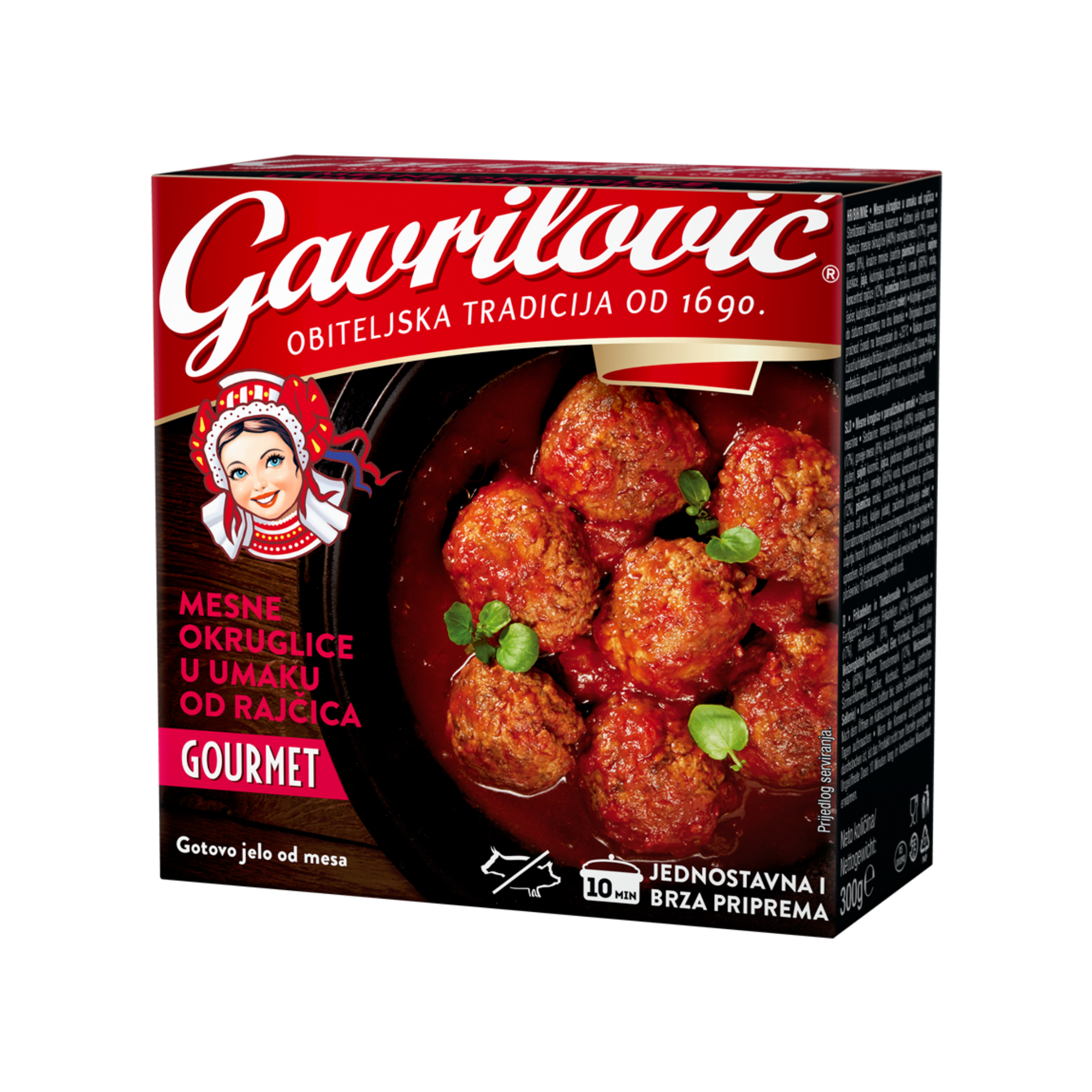 Gavrilović Meatballs in tomato sauce | Mesne okruglice u umaku od rajčica 300g