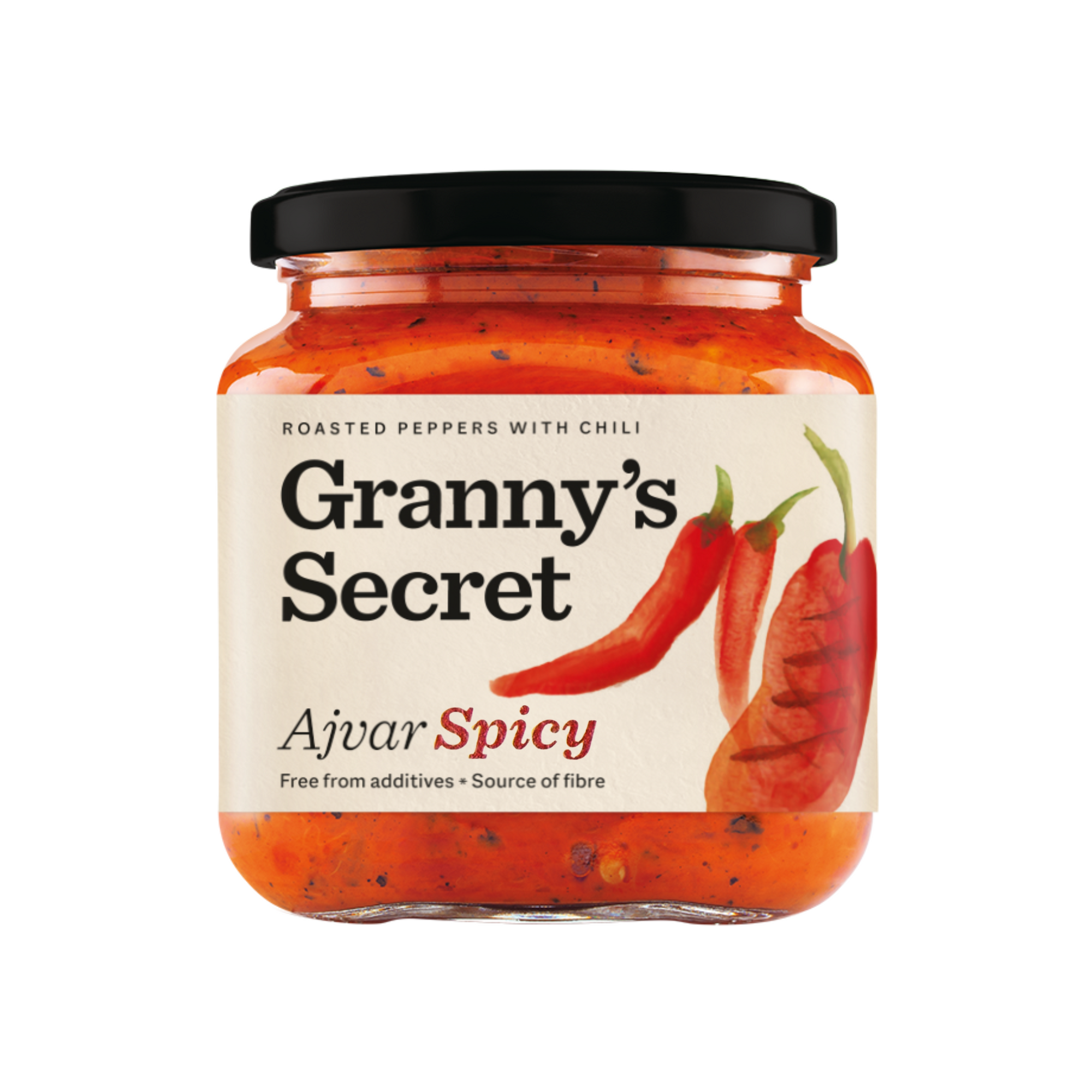 Granny's Secret Ajvar with chilli | Ajvar ljuti 200g - Magaza Online