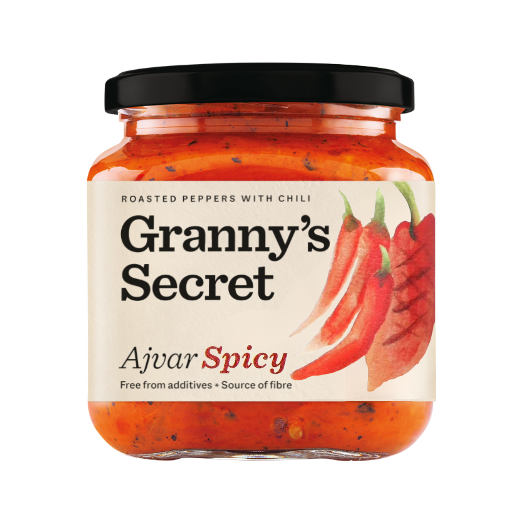 Granny's Secret Ajvar with chilli | Ajvar ljuti 550g - Magaza Online