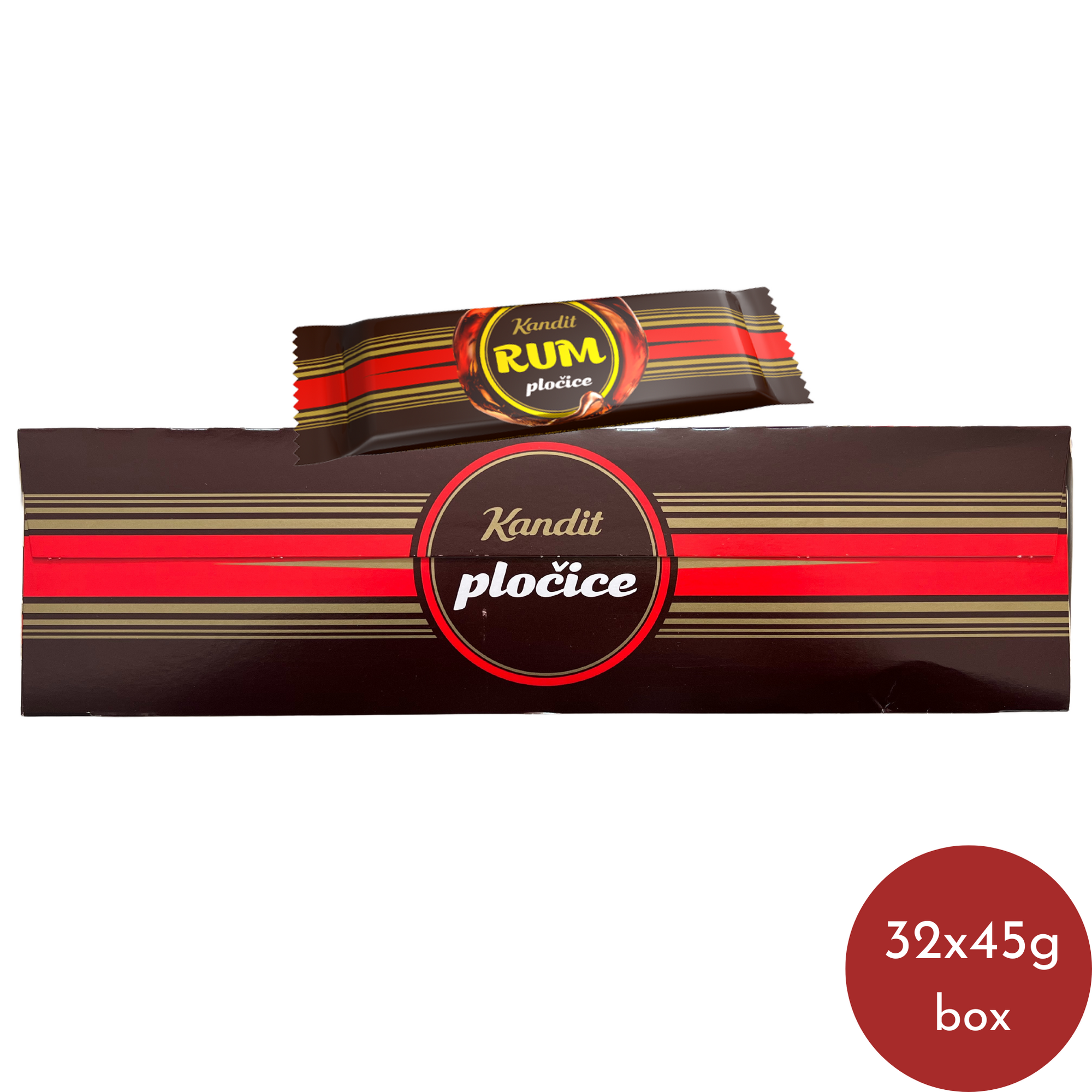 Kandit Rum bars | Rum pločice 32x45g