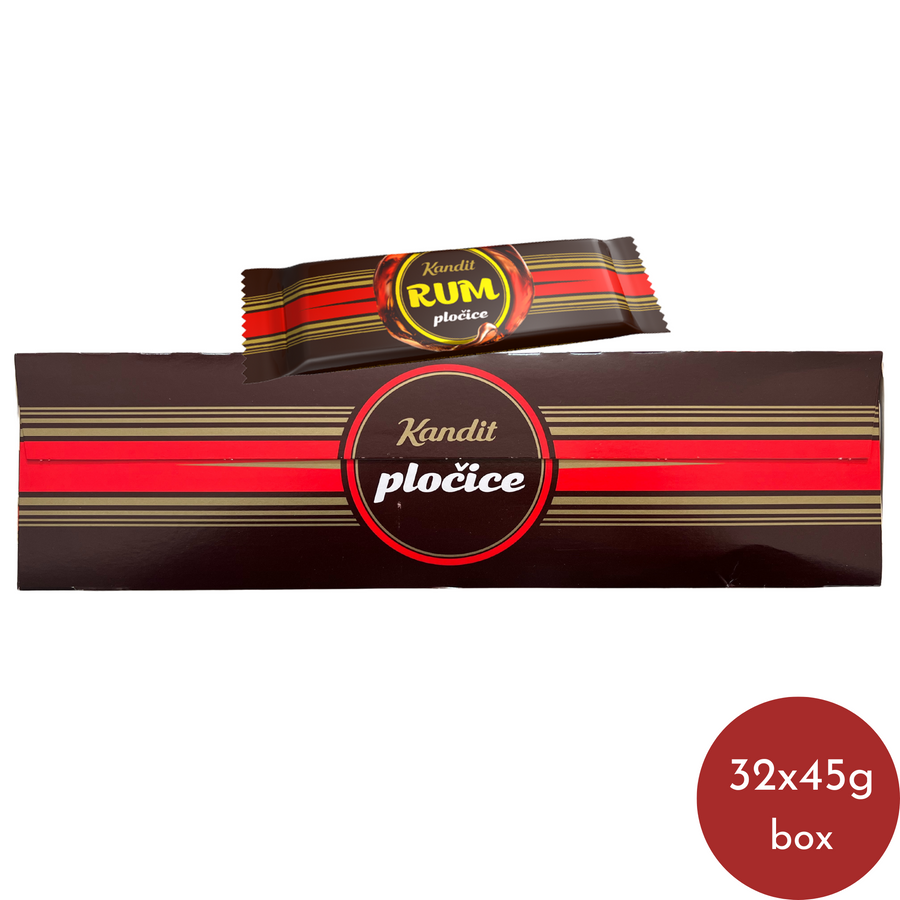 Kandit Rum bars | Rum pločice 32x45g - Magaza Online