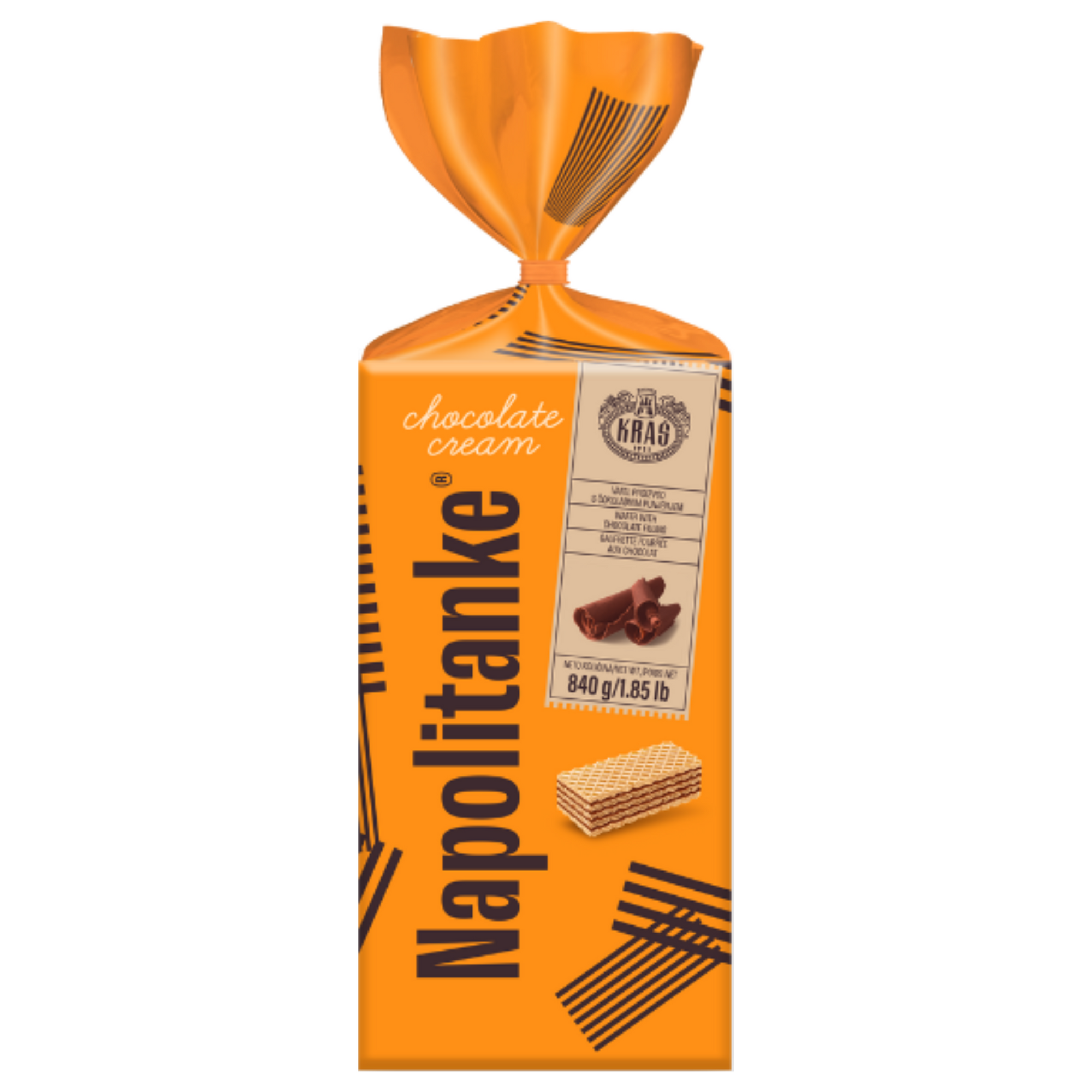 Kraš Chocolate cream wafers | Napolitanke sa čokoladnim kremom 840g
