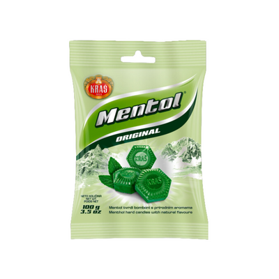 Kraš Menthol original candy | Mentol original bomboni 100g