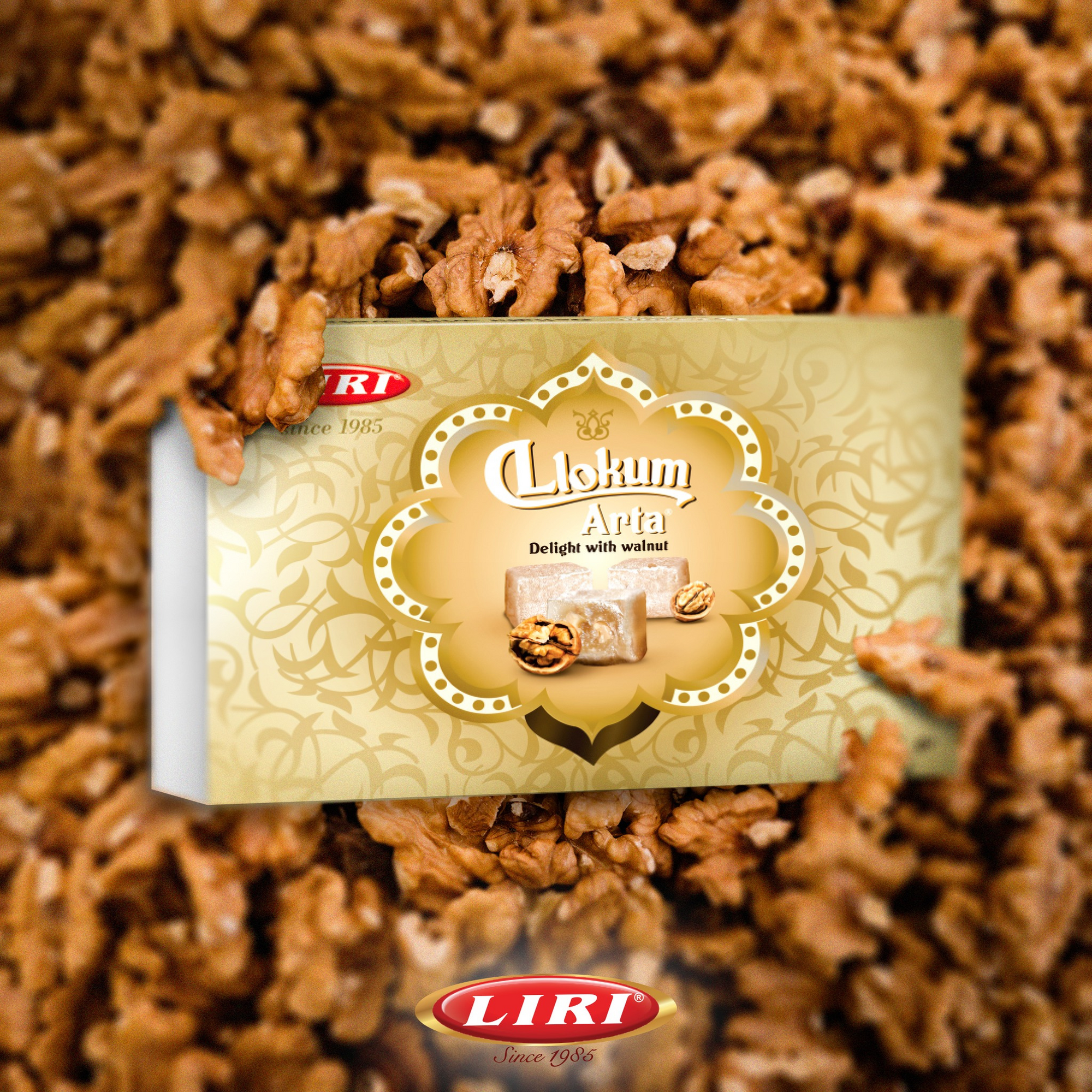 Liri Turkish delight with walnuts | Ratluk s orasima 350g