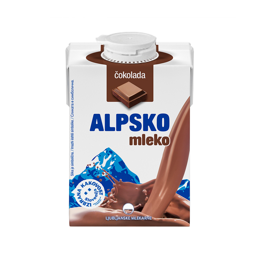 Ljubljanske Mlekarne Alpine chocolate milk | Čokoladno alpsko mleko 500ml - Magaza Online
