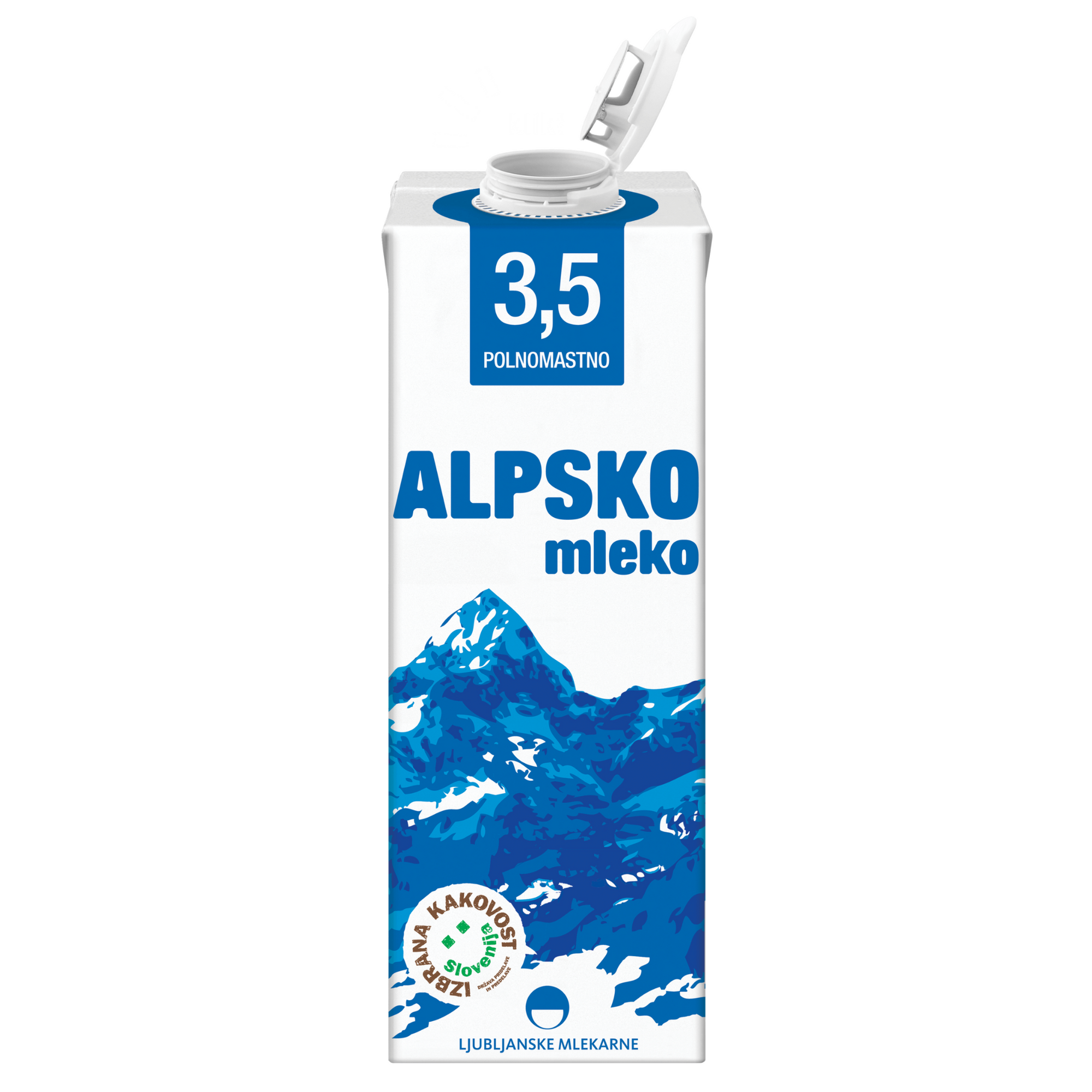 Ljubljanske Mlekarne Alpine whole milk | Trajno alpsko punomasno mleko 3.5% 1l - Magaza Online