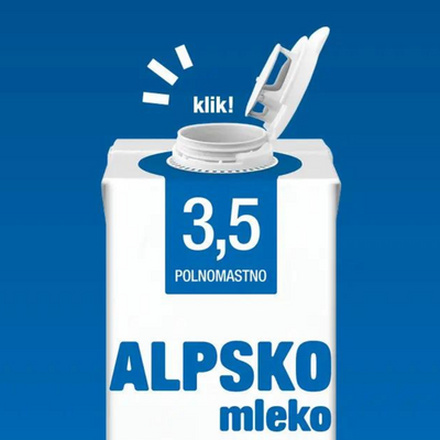 Ljubljanske Mlekarne Alpine whole milk | Trajno alpsko punomasno mleko 3.5% 1l