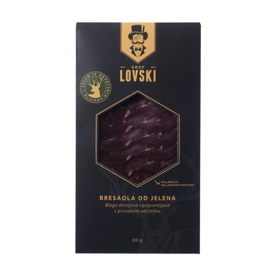 Grof Lovski Deer bresaola sliced | Bresaola od jelena rezana 60g