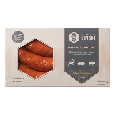 Grof Lovski Sausages with wild game meat | Kobasice s divljači 320g
