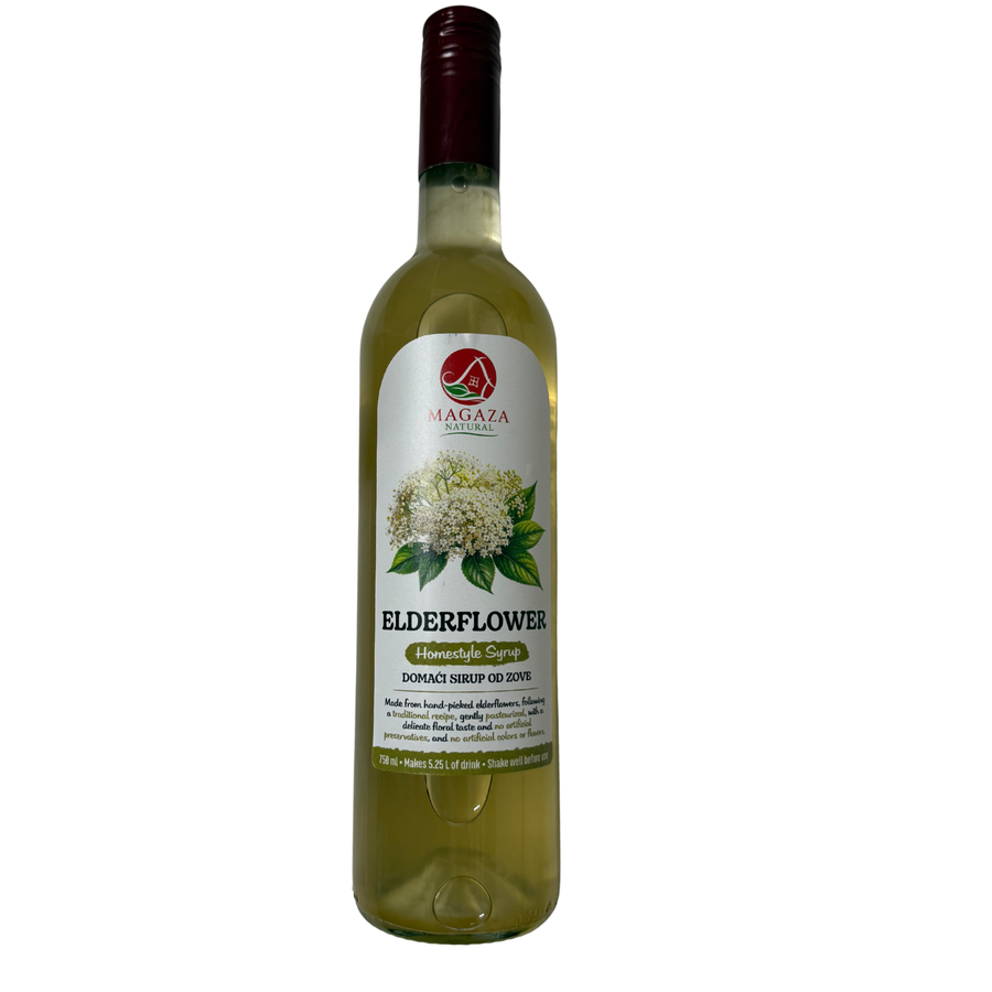 Magaza Elderflower cordial | Sirup s ukusom zove | Sirup s okusom bazge 750ml - Magaza Online