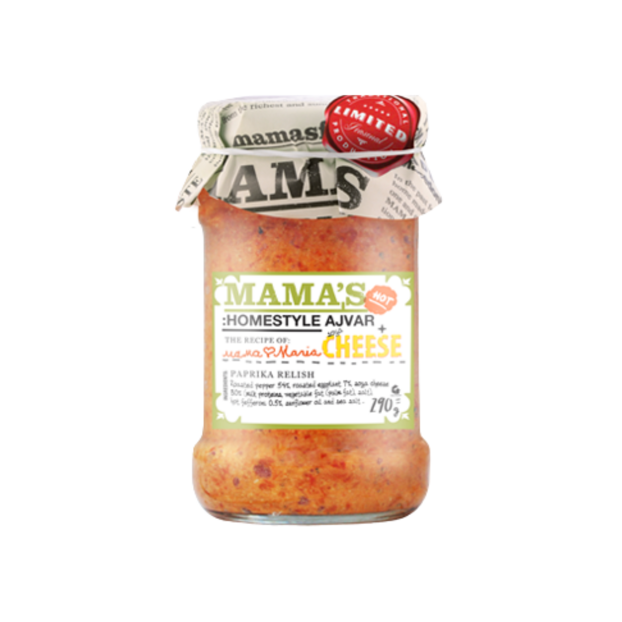 Mama’s Home style ajvar with cheese hot | Domaći ajvar sa sirom ljuti 290g