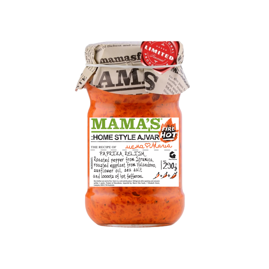 Mama’s Home style ajvar fire hot | Domaći ajvar ekstra ljuti 290g - Magaza Online