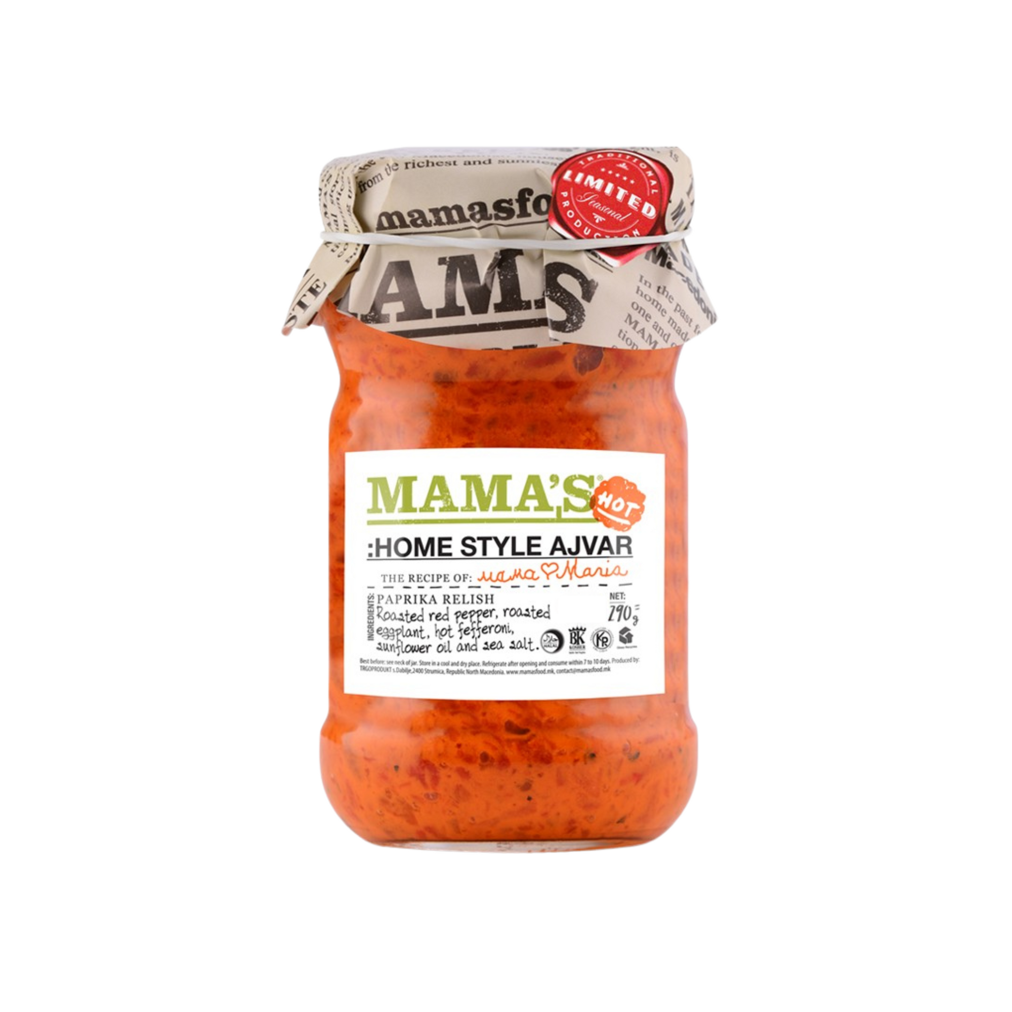 Mama’s Home style ajvar hot | Domaći ajvar ljuti 290g