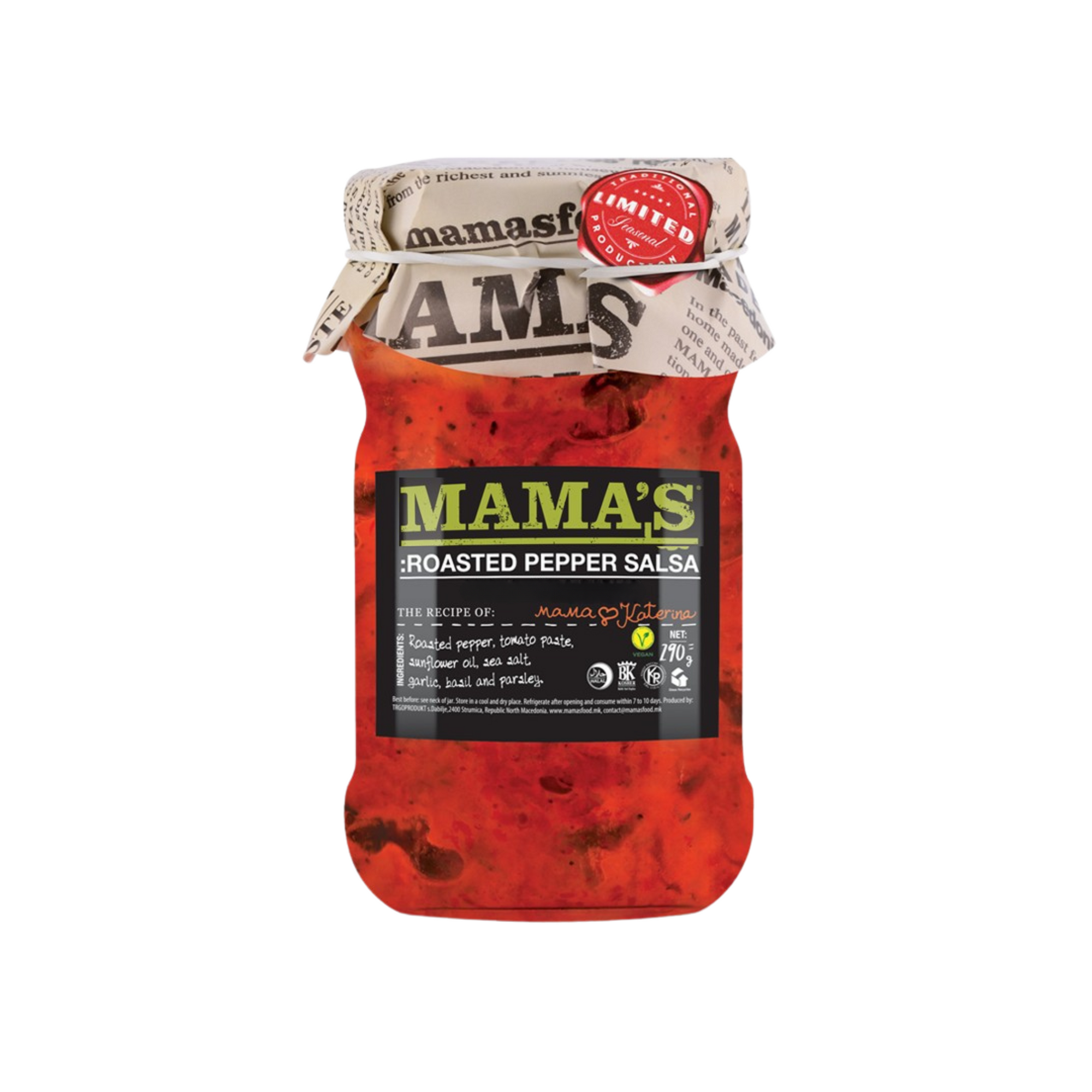 Mama’s Roasted pepper salsa mild | Salsa od pečenih paprika blaga 290g ...