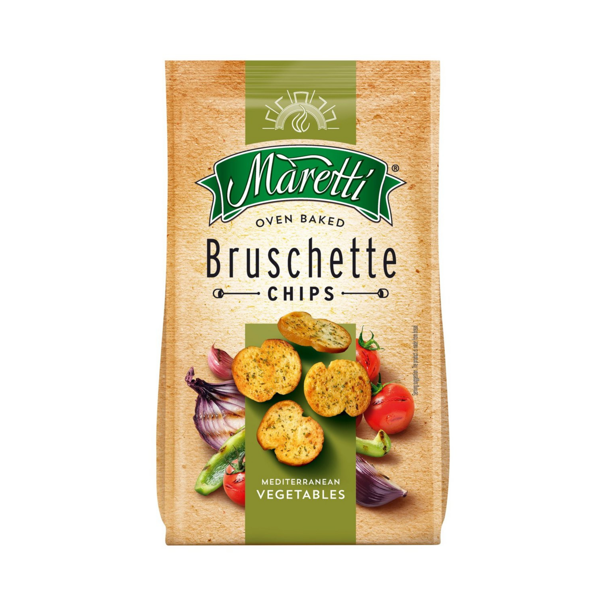 Maretti Bruschette chips Mediterranean vegetables | Bruskete sa mediteranskim povrćem 70g - Magaza Online