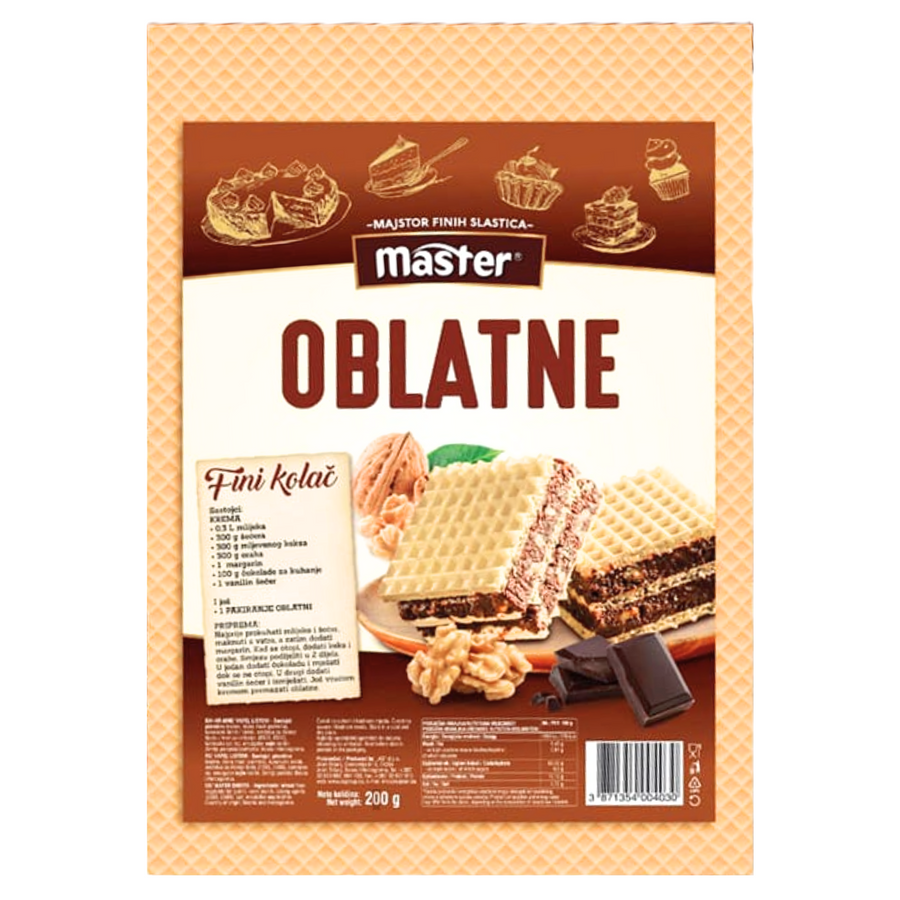 Master Wafers | Oblatne 200g - Magaza Online