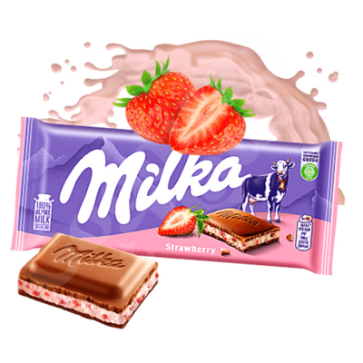 Chocolate Milka Strawberry 100g