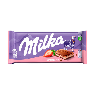Milka Strawberry yoghurt chocolate | Čokolada sa jagodama i jogurtom 100g