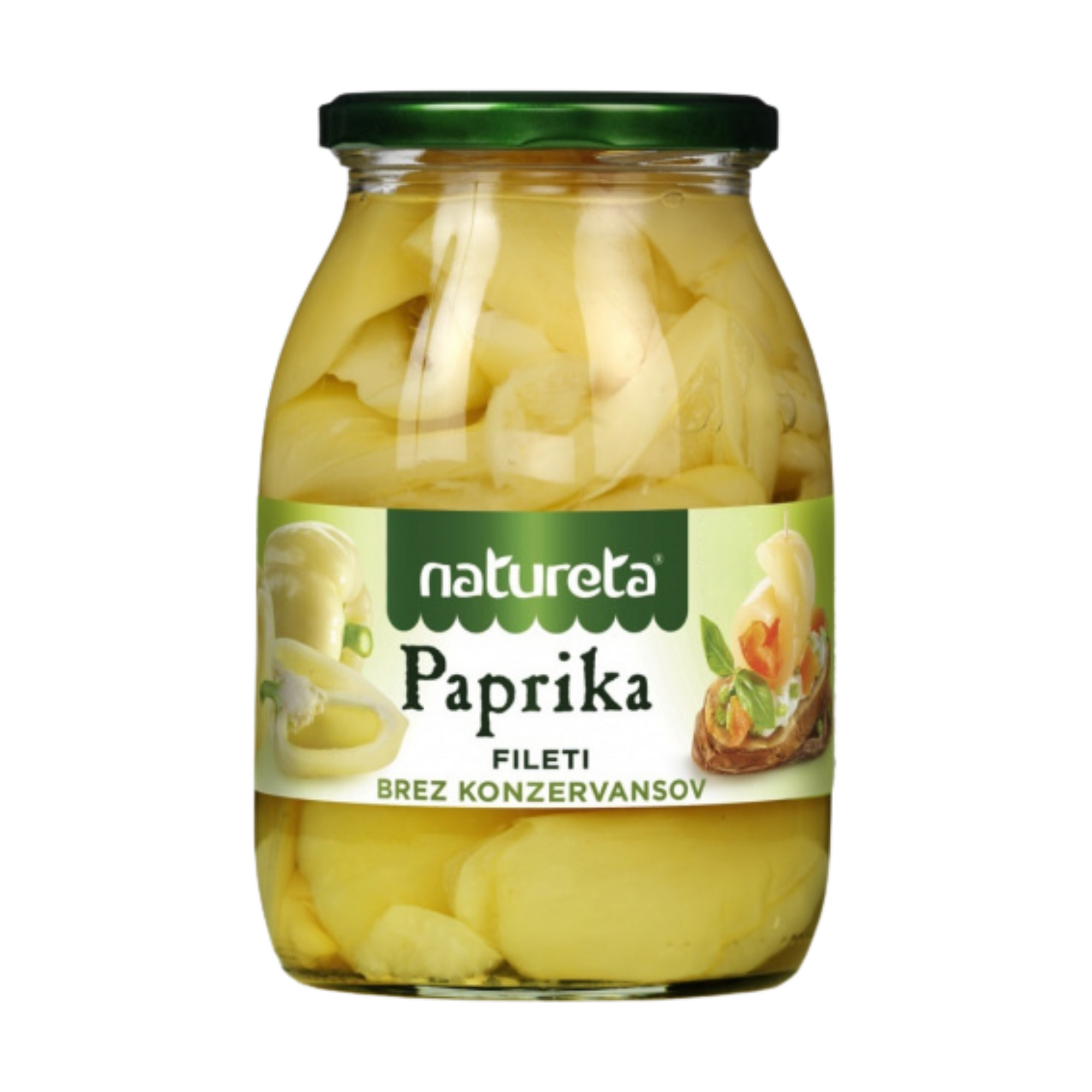 Natureta Yellow pepper fillets | Žuta paprika fileti 1kg