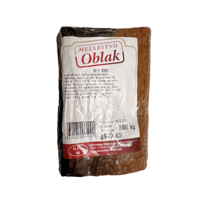 Oblak Smoked beef ribs Halal | Suha goveđa rebra Halal kg